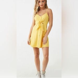 Forever 21 Yellow Skater Dress Size M